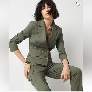 NWT Suit Super Stylish with Double-Breasted Blazer & Tailored Pants!